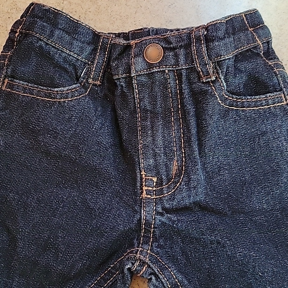 Nautica Blue Denim Jeans Size 12 Months - Picture 4 of 6